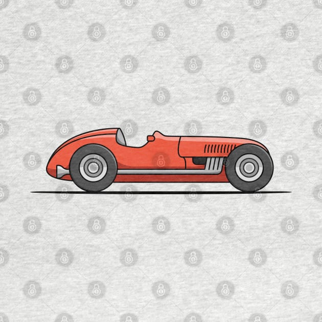 Classic Racing Car - Red by JingleSnitch